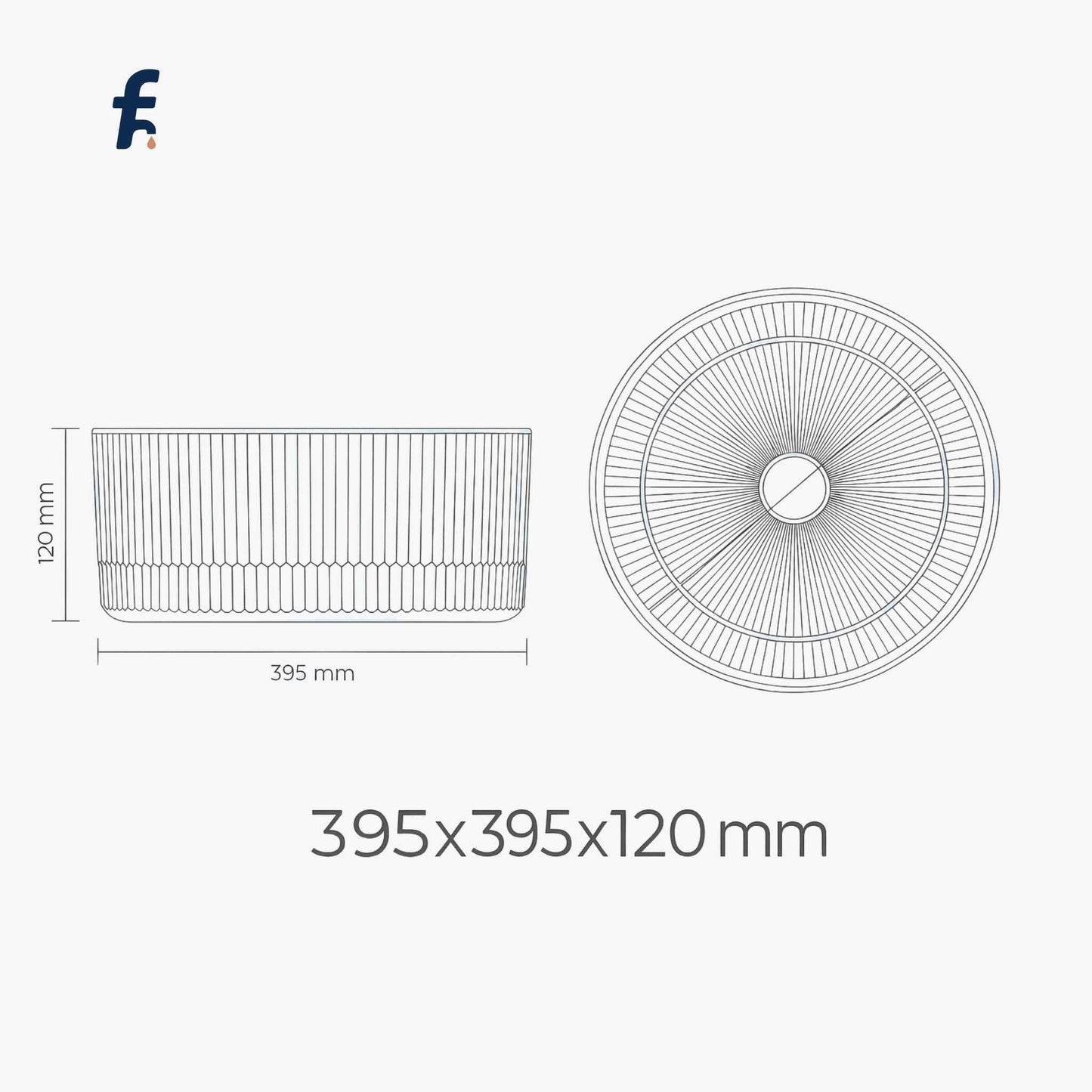 Technical drawing of a cylindrical object with dimensions on a white background