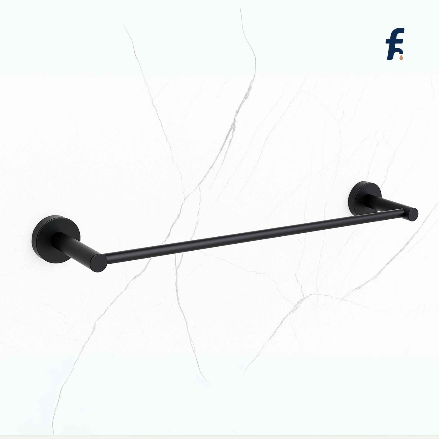 5-Piece Luxury Black Bathroom Accessories Set | Premium Brass Wall-Mounted Fittings