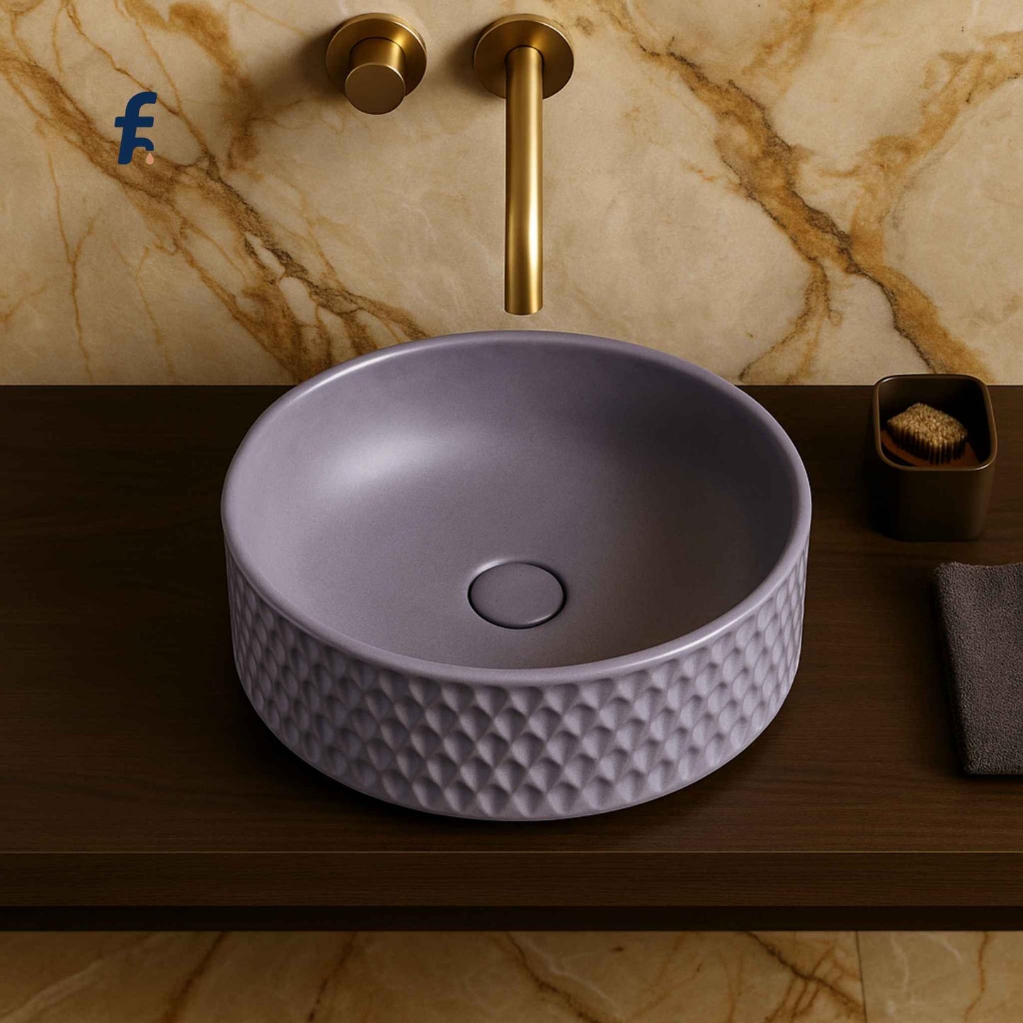 lavender-round-textured-basin-top-view