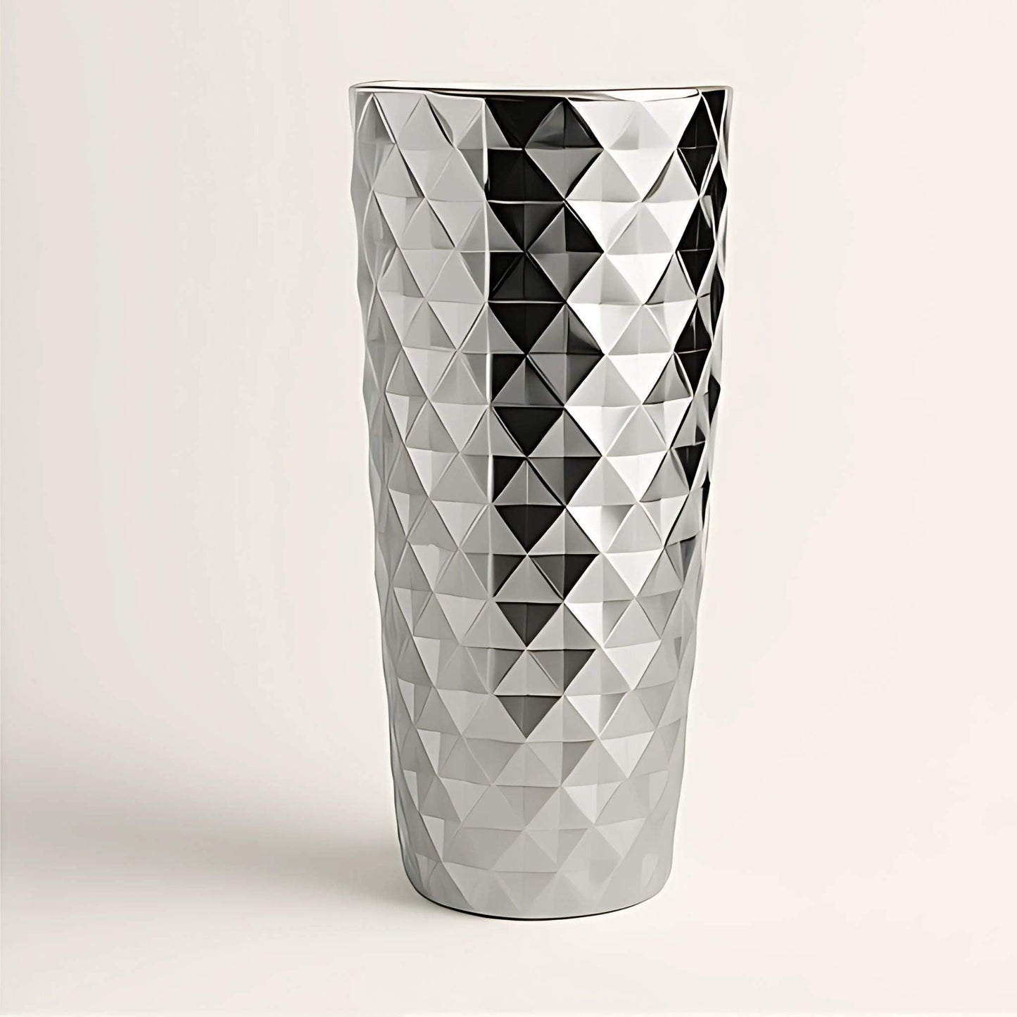 Side profile of luxury silver pedestal basin for modern bathrooms